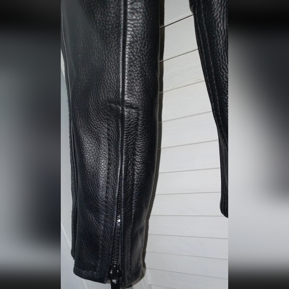 Xelement XS2030 Women's 'Gemma' Solid Black Leather Embroidered Jacket - Large - Picture 14 of 16